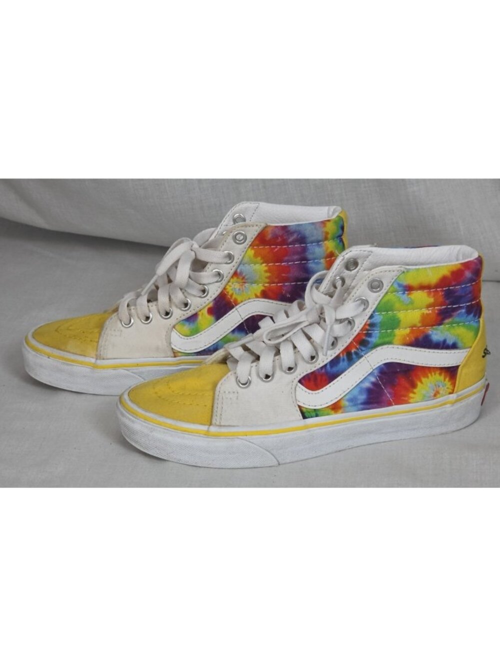 VANS Sk8 Hi Shoes Mens 5 Womens 6.5 Colorful Tie Dye High Tops Skate Sneakers
